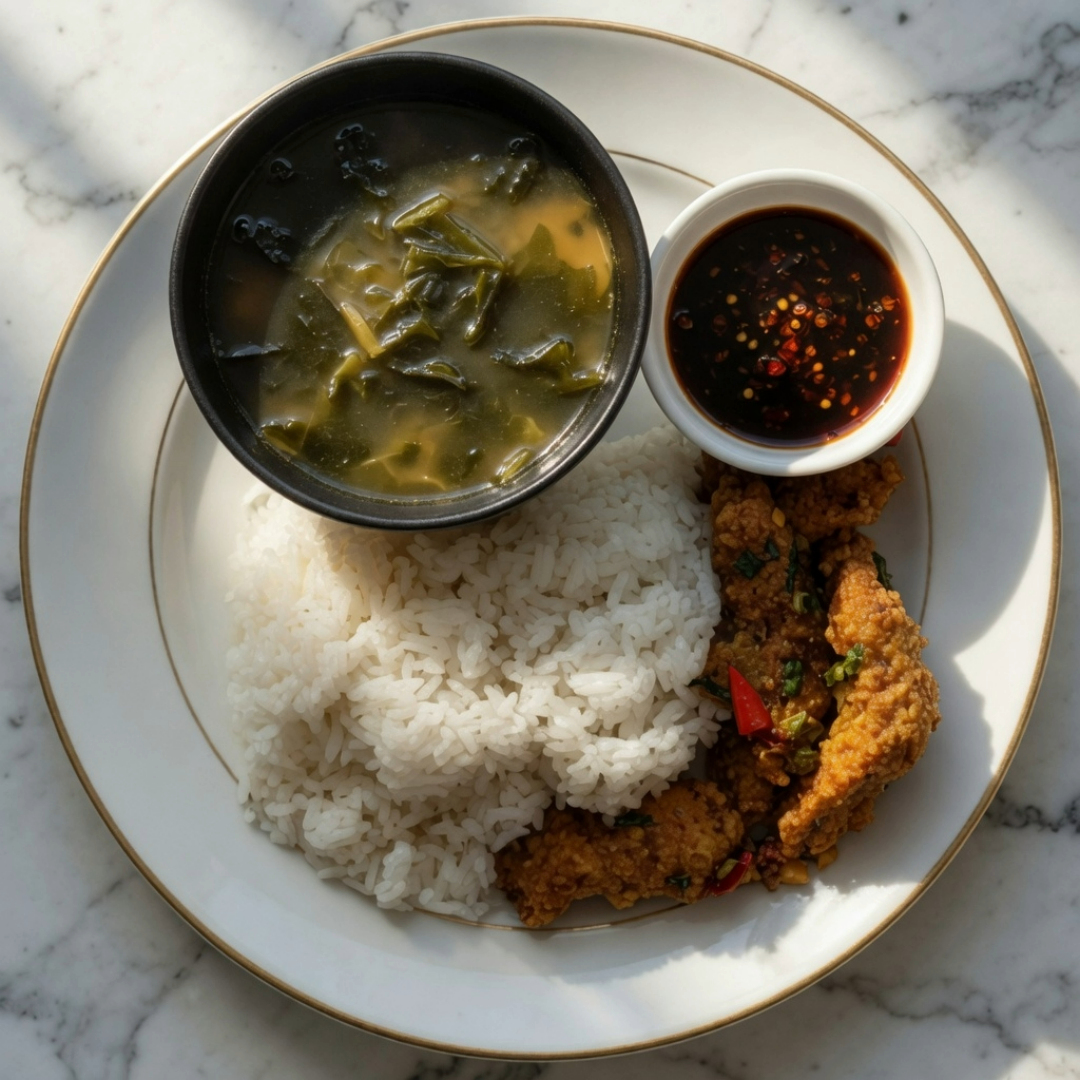 Indonesian food spread